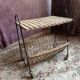 Vintage 1960s rattan magazine rack
