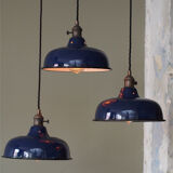 Day blind emailed midnight blue industrial lamp