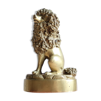 Royal poodle in gilded bronze, nineteenth century