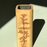 Pair of ceramic vases by Raymonde Leduc, Vallauris 60s