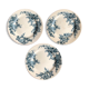 Lot of 3 flat plates in earthenware Choisy the King Iron Earth model Pompadour