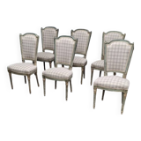 Lot de chaises anciennes style Louis XVI