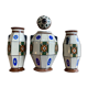 Set Of Vases Art Deco De La Faïencerie Wasmuël