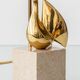 Pair of Philippe Jean Sculptural Brass Bird Table Lamps, Signed Limited Editions