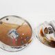 Stunning large pair of Murano glass and chrome wall lights by Mazzega