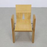 2 chaises architecturales, pièce unique, par un architecte néerlandais