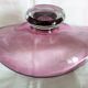 Art Deco style pedestal centrepiece in thick crystal from Val Saint Lambert, 1970s.