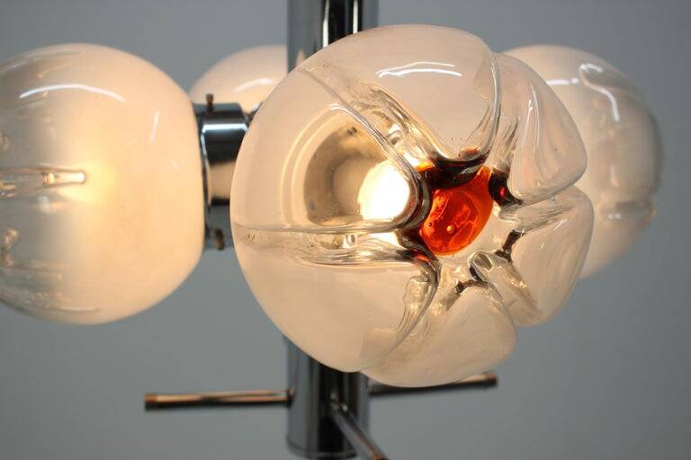 Midcentury Chandelier Murano, Mazzega, 1970s