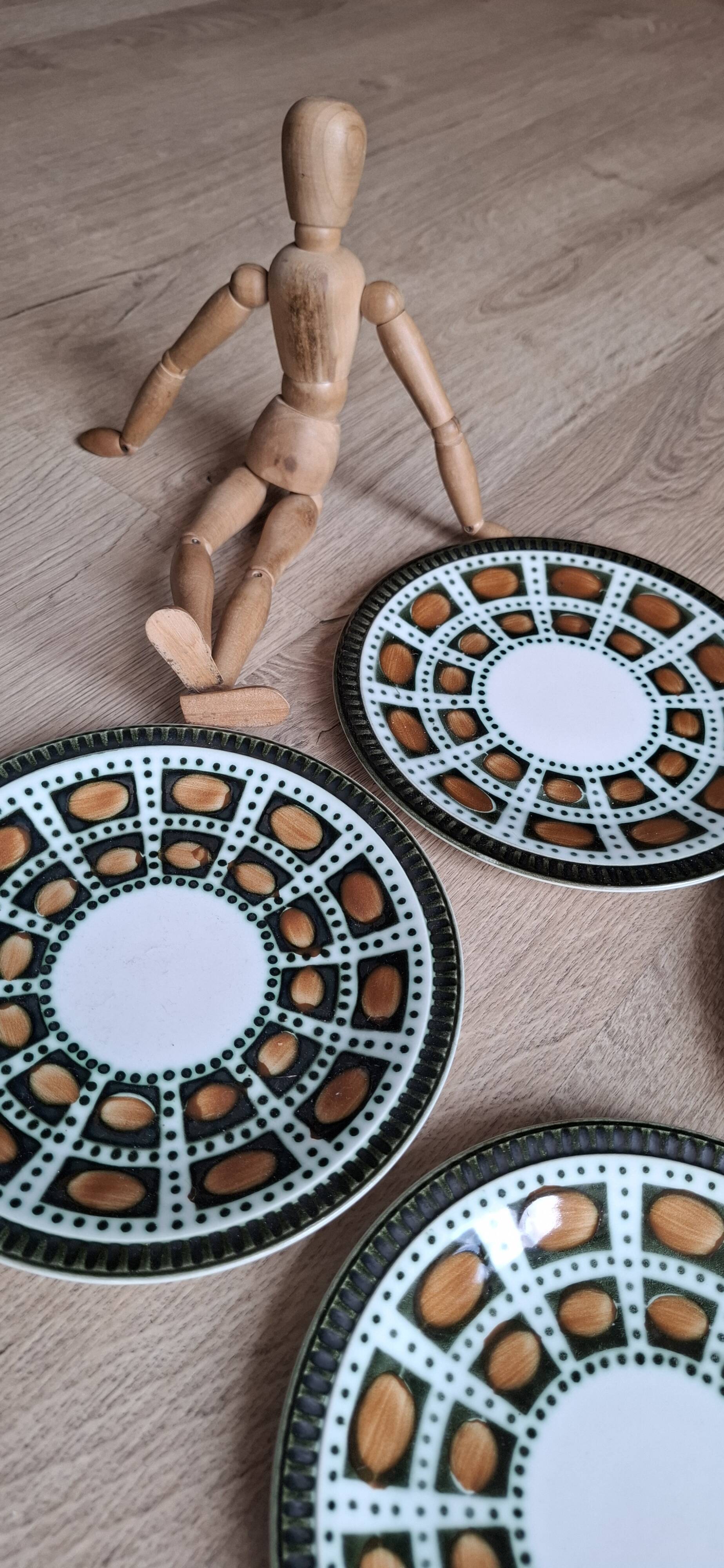 Set 6 assiettes Bernadette Boch 1966