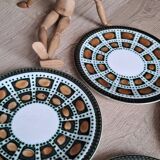 Set 6 assiettes Bernadette Boch 1966