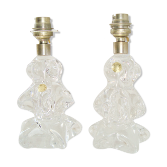 Pair of Crystal Lamp Feet