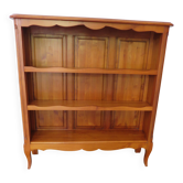 Bibus, Louis XV style bookcase in light cherry wood, 1980s