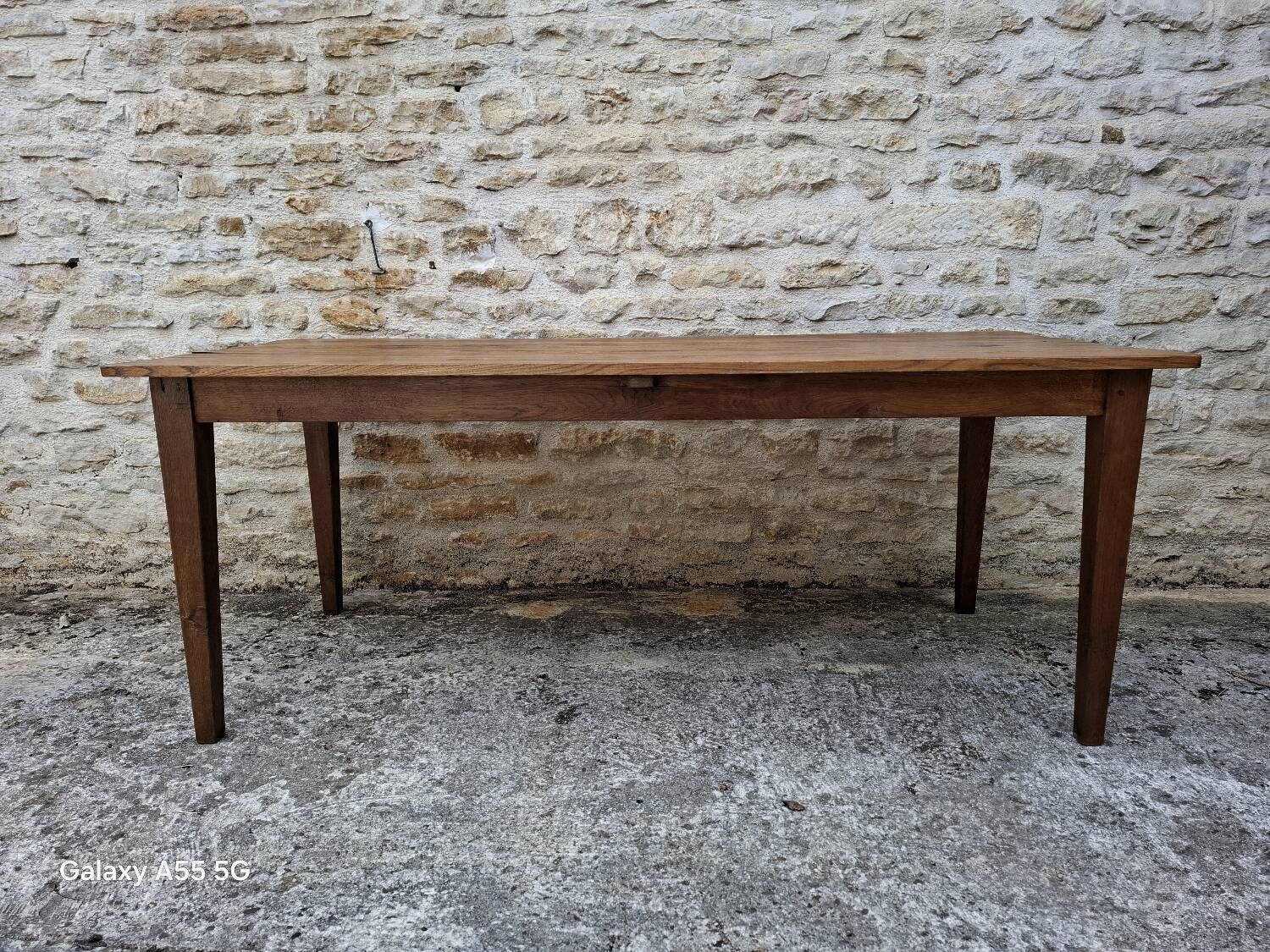 Weathered farm table