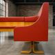 Vintage bench and chairs set Ludvík Volák wood 1970s Czechoslovakia