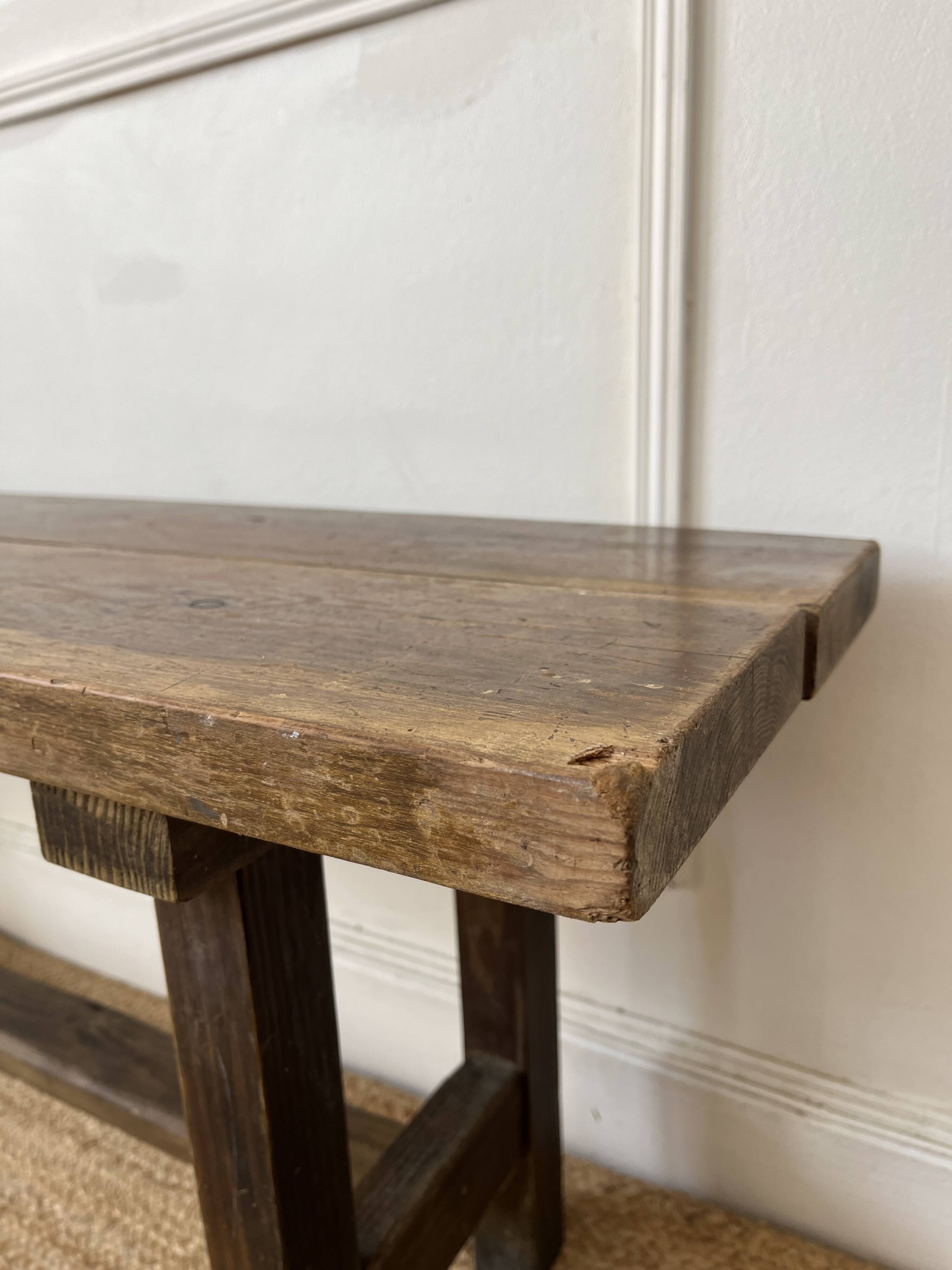 Antique wooden bench