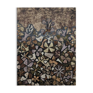 Jean dubuffet : jardin de quite-vite - pochoir original signé