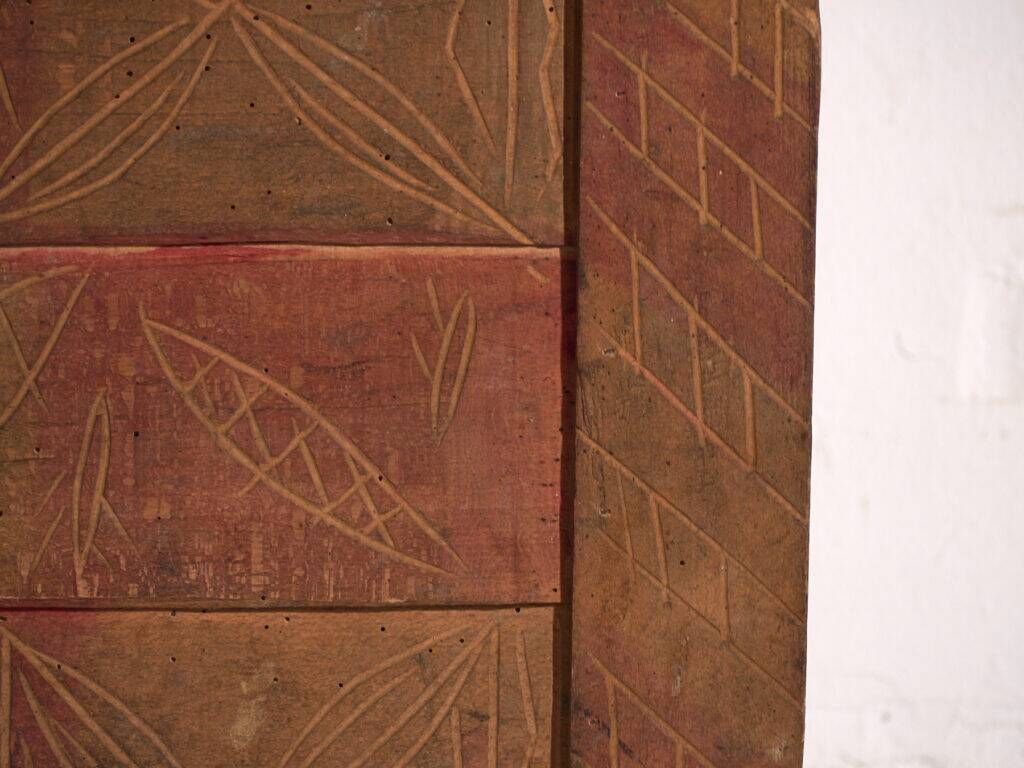 Antique carved pine chest – Central Europe, circa 1850