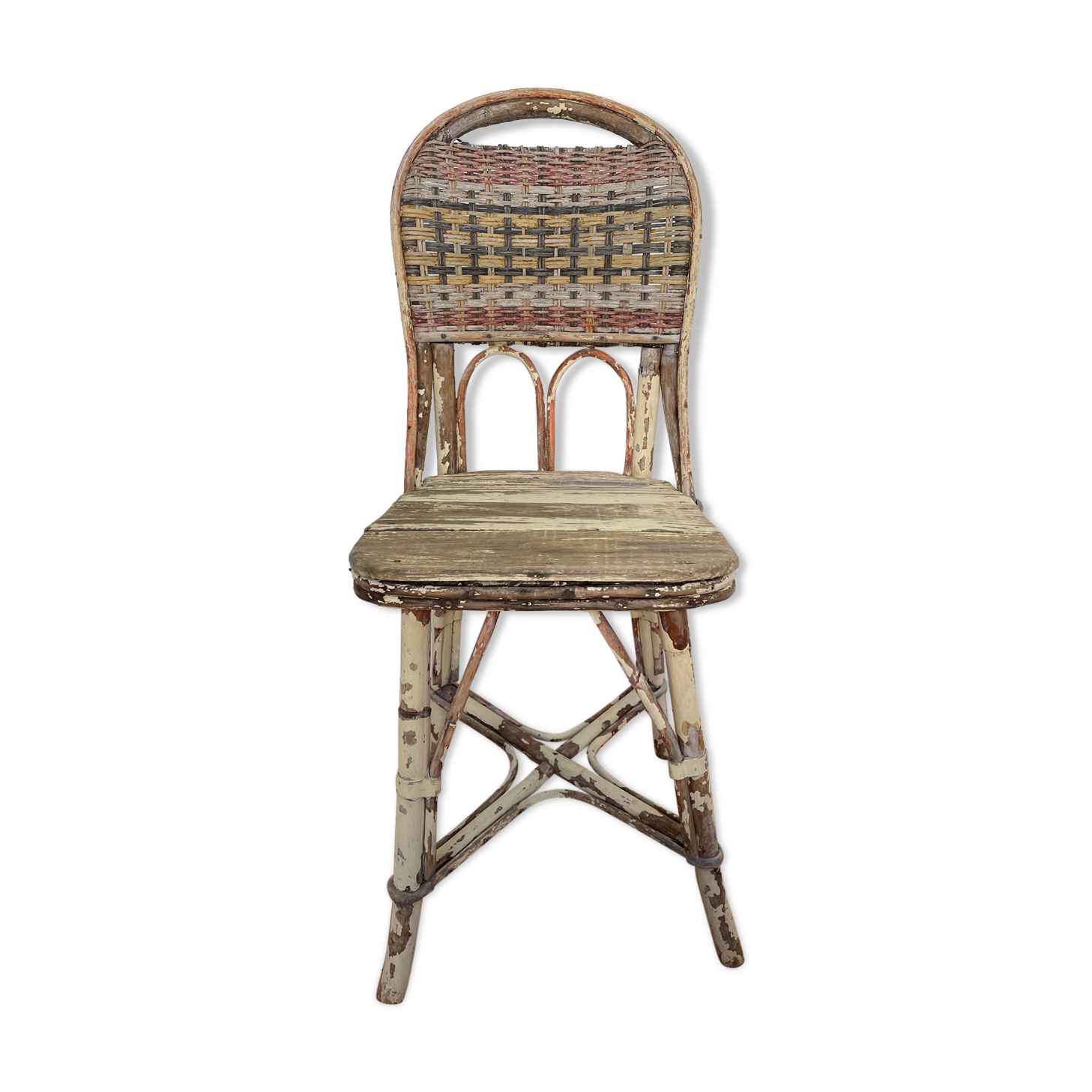 Old rattan chair