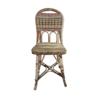 Old rattan chair