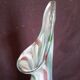 Handmade glass paste vase, mouth blown, Murano type