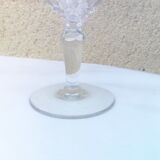 5 wine glasses stamped St. Louis crystal