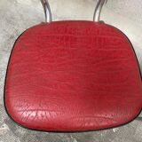 Pair of mid-century kitchen chairs Imitation leather