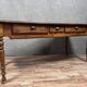 Large table or desk from the Louis Philippe period in solid wood around 1830.