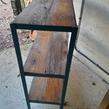 Blue iron shelf