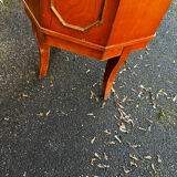 Vintage octagonal bar cabinet – leather top – Art Deco style – years