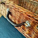Coracle vintage wicker picnic basket
