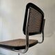 Chaise design vintage Cesca modèle B32 chromée & cannage par Marcel Breuer
