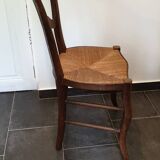 Louis Philippe chair in cherry wood circa 1900