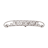 Wrought iron headboard