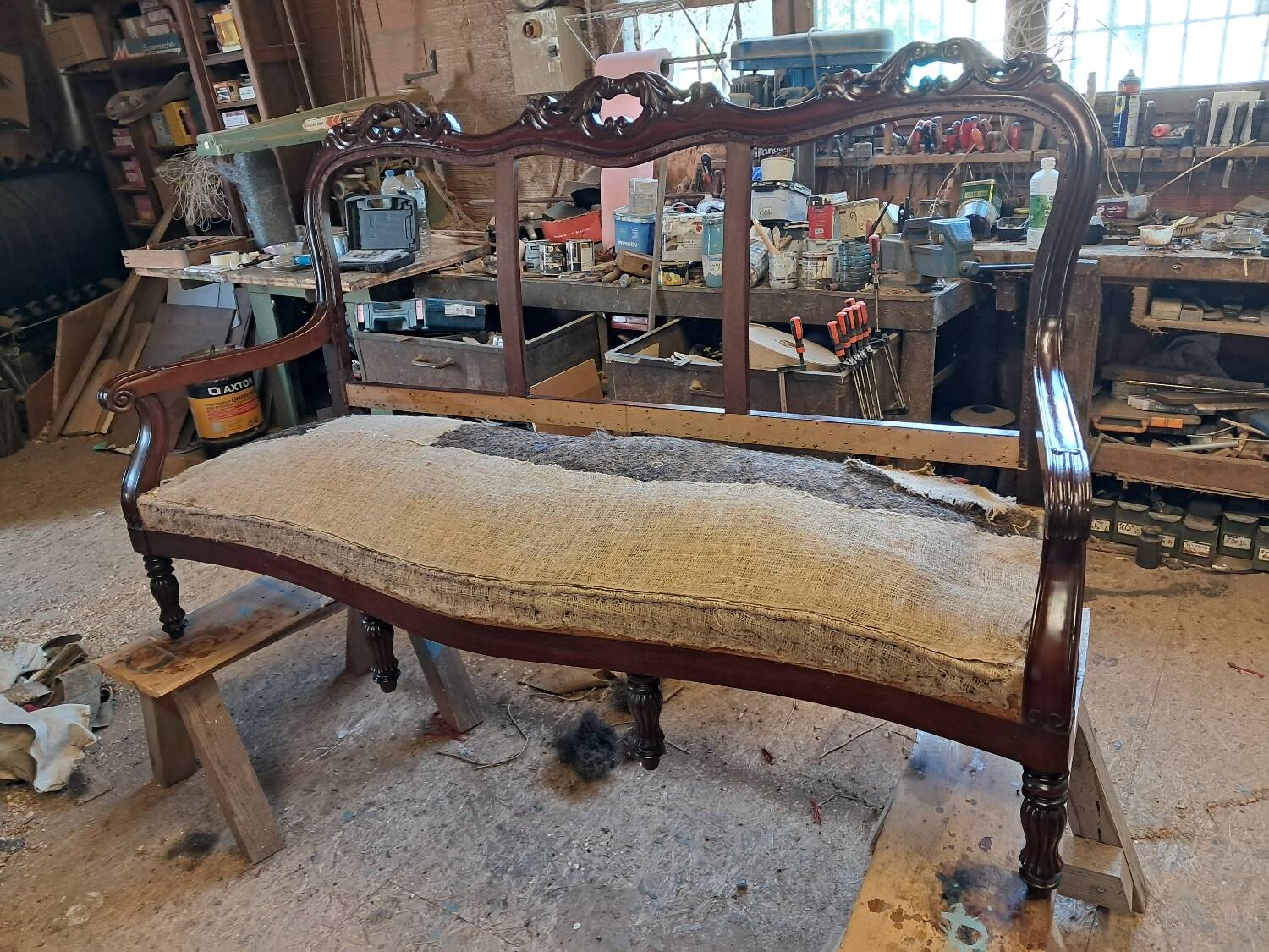Restoration period sofa