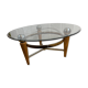 Table basse Rocket en bois et verre, 1970