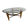 Table basse Rocket en bois et verre, 1970
