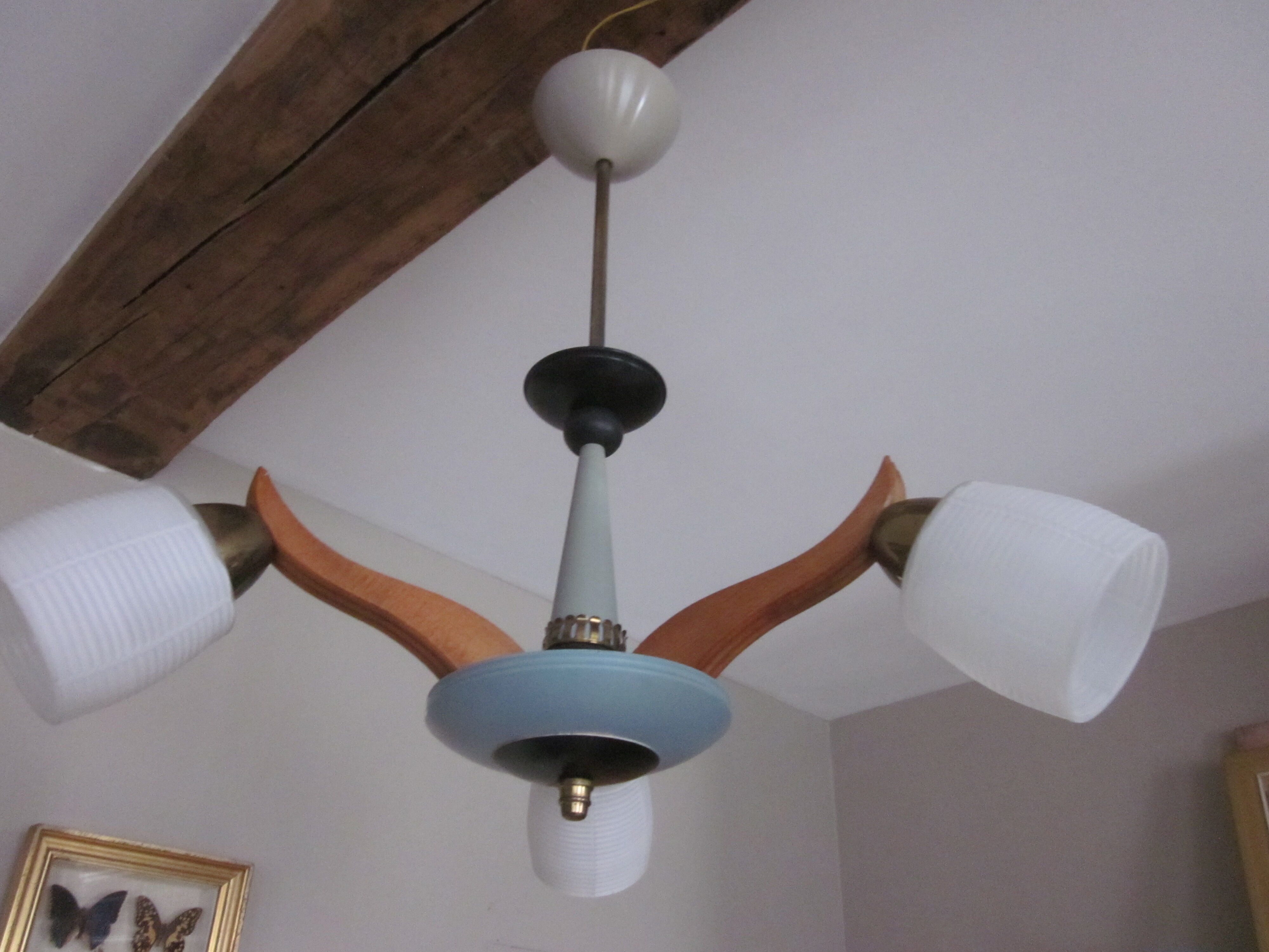 The 1950s vintage chandelier