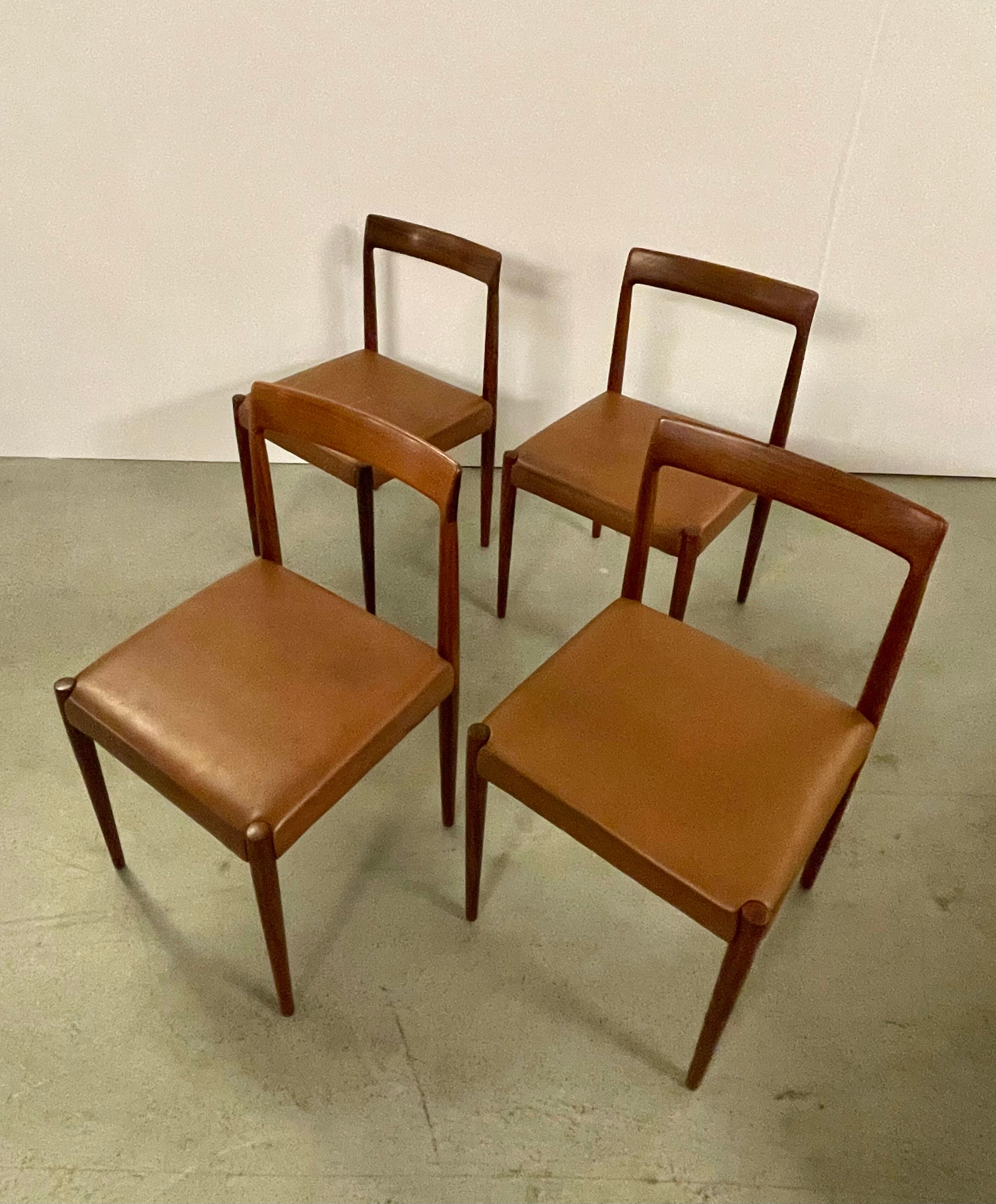 4x MidCentury Dining Chairs in Palisander