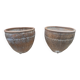 Paire de jarres ("cocios" ou "barreños"), Espagne, 18ème siècle.
