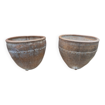 Pair of jars ("cocios" or "barreños"), Spain, 18th century.