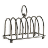 Stainless steel toast rack.