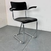 Vintage Bauhaus Tubular Chromed Steel Cantilever Chair, 1930s