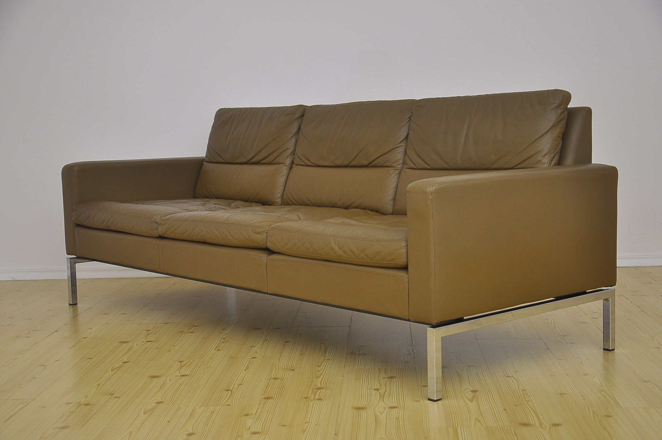 Leather sofa and armchair by Hans Peter Piehl for Wilkhahn, 1960s