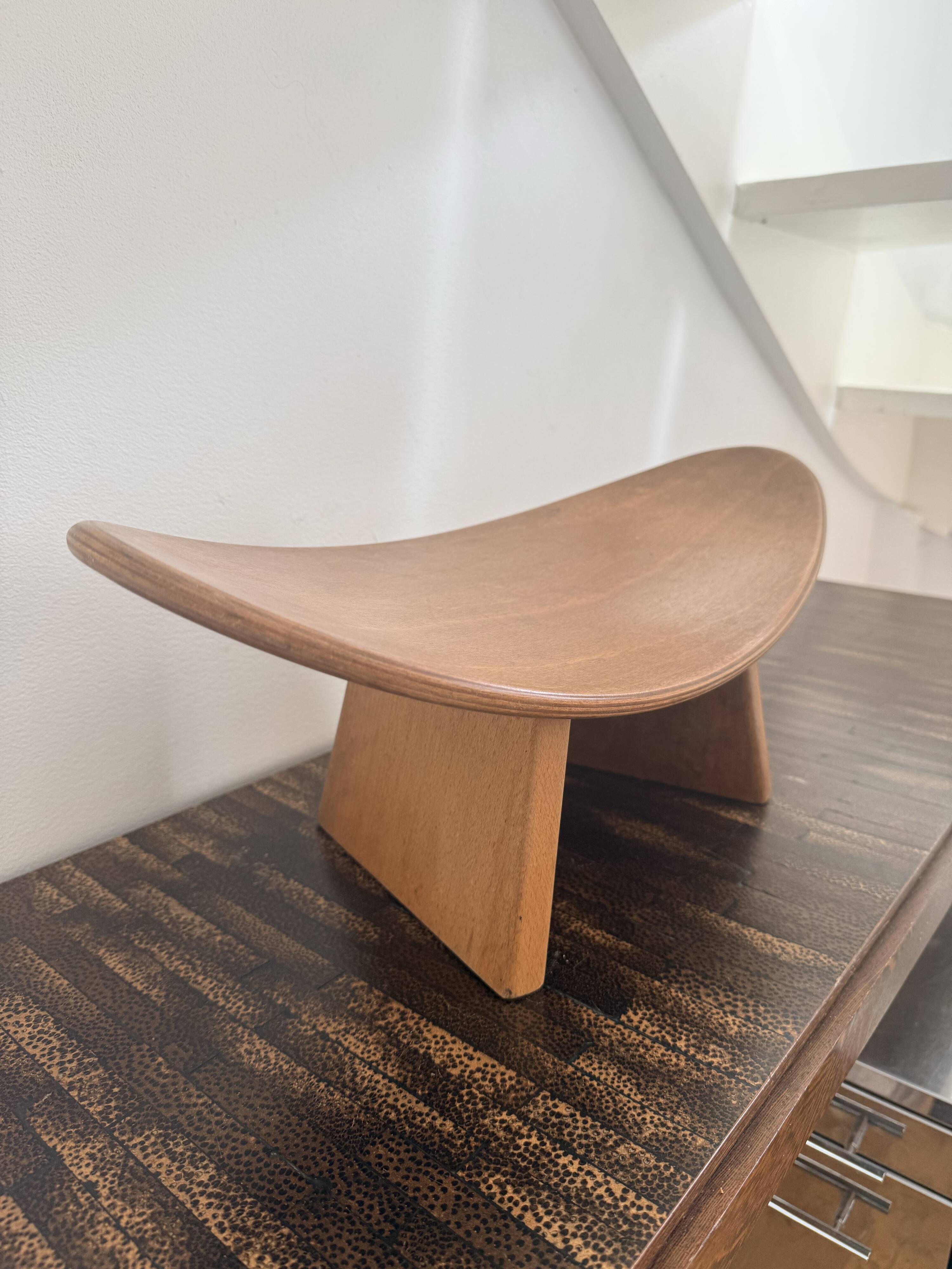 Set of 3 Shoggi meditation stools by Alain Gaubert, 1980s.