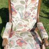 Voltaire armchair in walnut