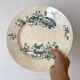 Plat rond en terre de fer Longwy "Mignon"