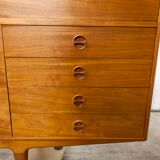 Scandinavian high enfilade 1960 solid teak