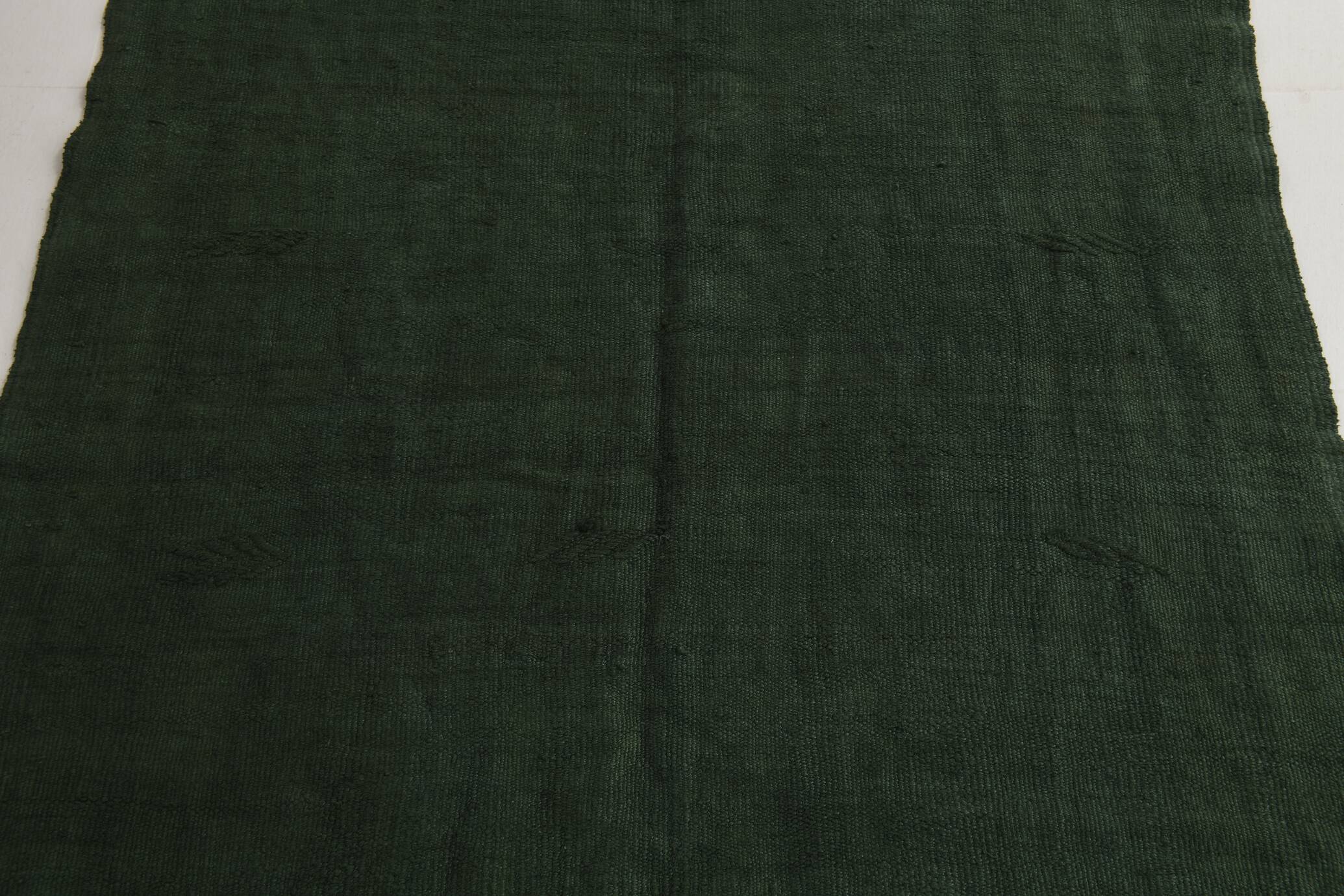 5x7 Green Turkish Kilim Rug, 142x229Cm