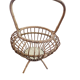 Panier en rotin sur pied