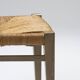 Paire de chaises en paille, geneviève pons, 1950s